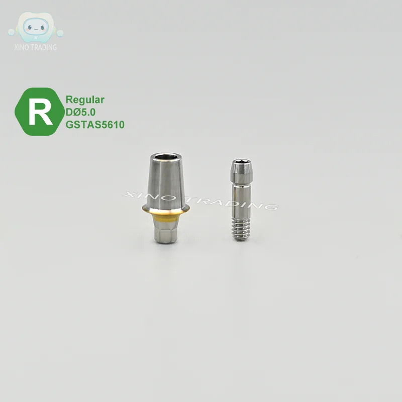 Dental Straight Titanium Mini Regular Hex Abutment Transfer Abutment 5 Fit for Osstem Metal Product