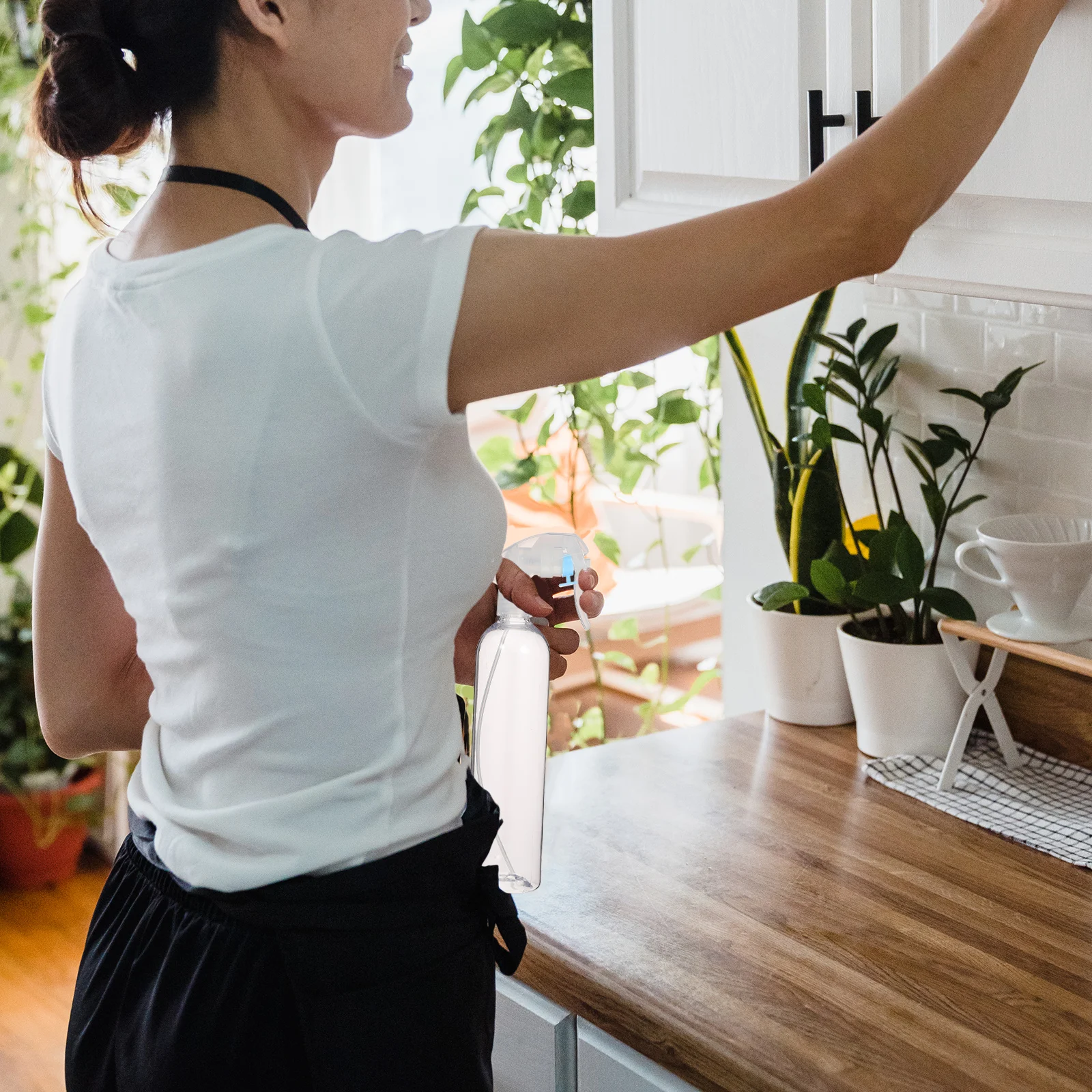 6Pcs Refillable Spray Bottles Pet Fine Mist Sprayers Multi-Function for Plant Watering Barbershop Hair Dress Empty Spray Bottle