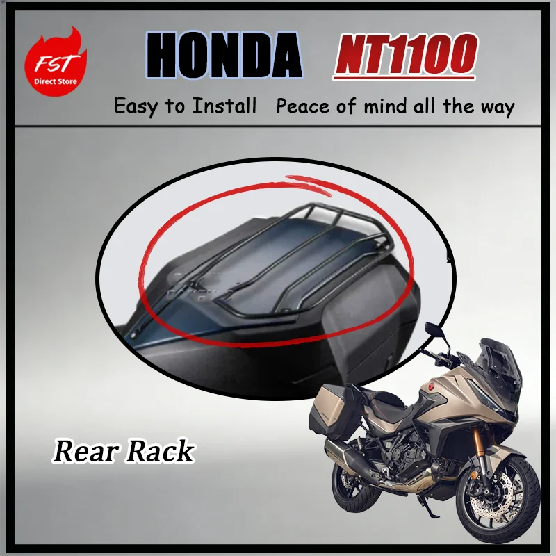 

FOR NT1100 NC750X NSS750 FORZA750 Premium Rear Luggage Shelf Top Box Holder Non-Destructive Installation Motorcycle Accessory