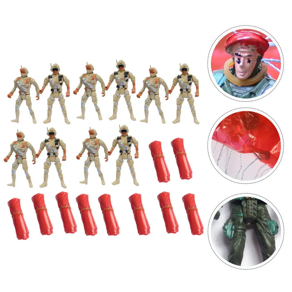 

10Pcs Parachute Soldier Outdoor Flying Plaything High Quality Mini Kids Gift Game Flying Plaything