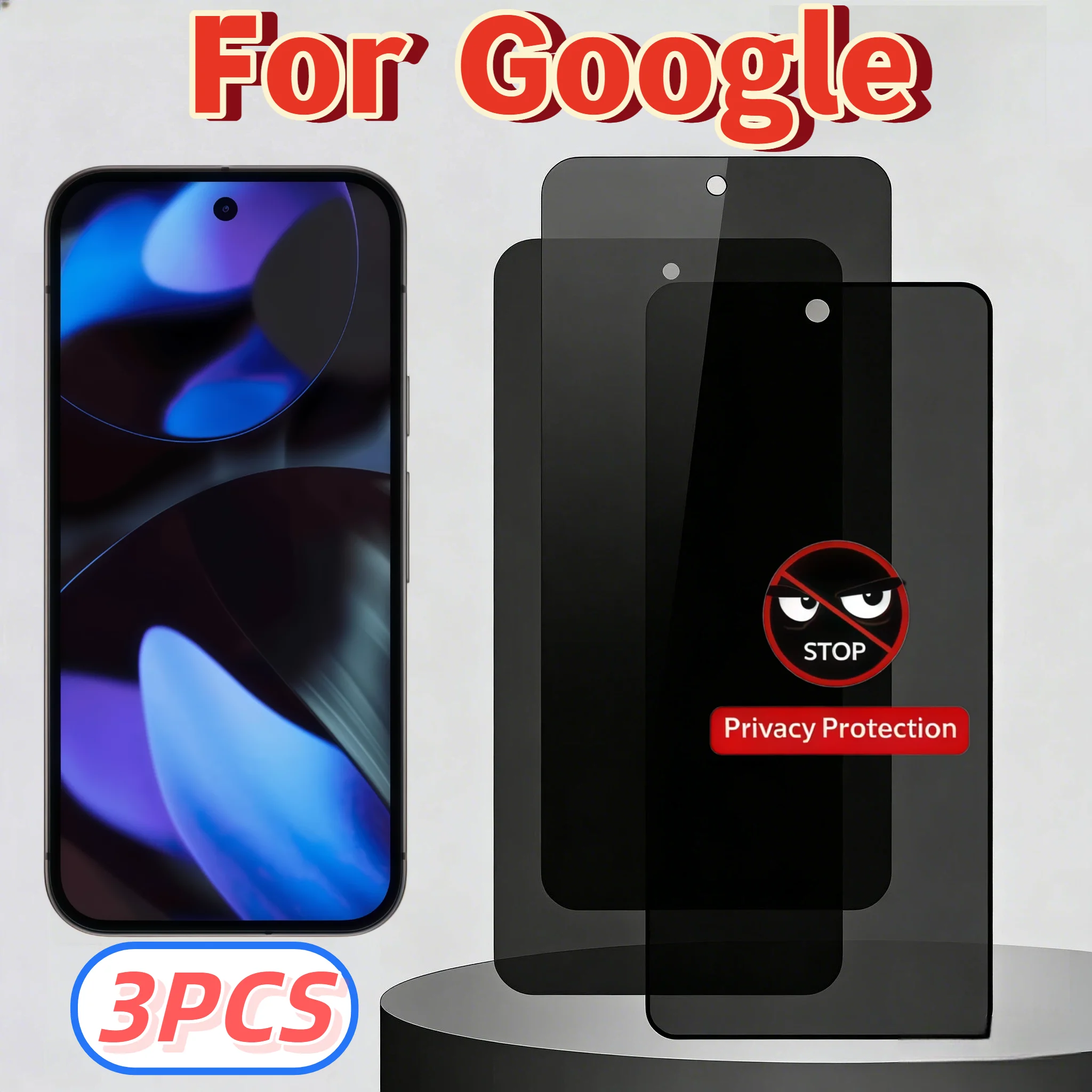 

3pcs Anti-Spy Tempered Glass Screen Protector For Google Pixel 10A 9 9a Pro XL 8A 8 A 5G Anti-Voyeurism HD Clear