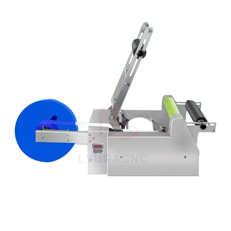 Semi-automatic Round Bottle Labeling Machine Handheld Round Bottle Labeling Machine Counting Function Self-adhesive Labeling