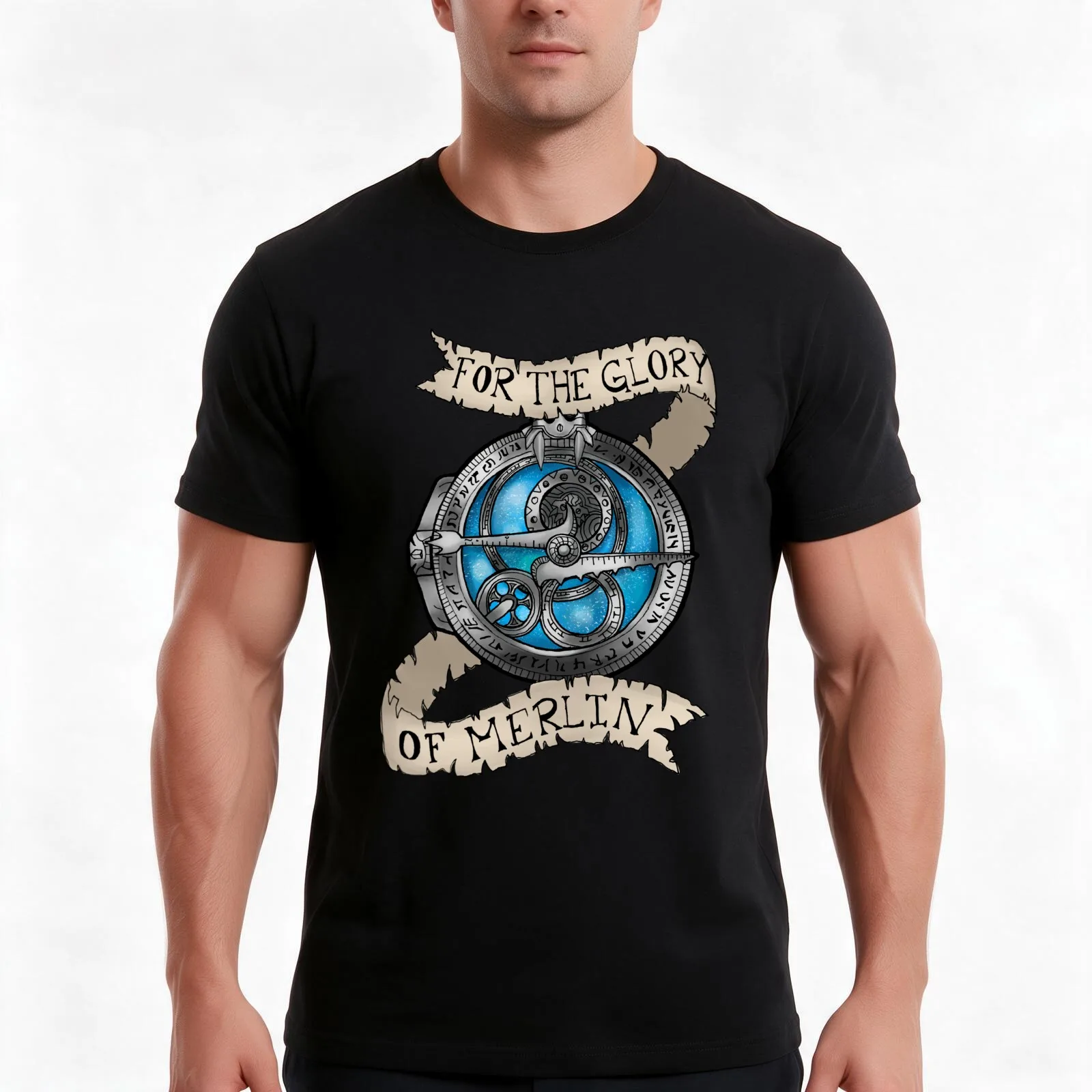 For the Glory of Merlin Men T Shirt t shirts for man pack white