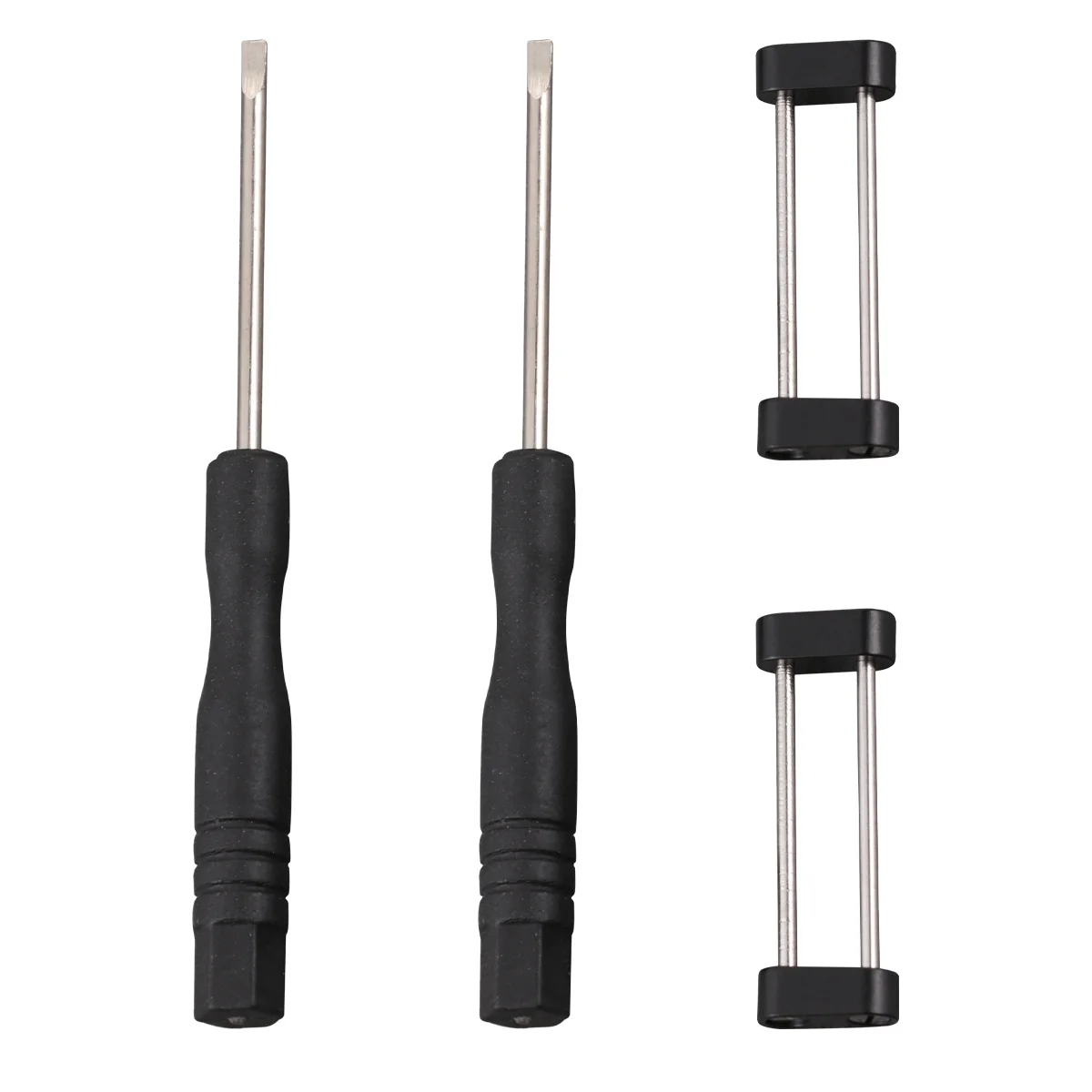 1 set Stainless Steel Watch Strap Connecting Ring Set No Fit Connector For Band Tool Included Black Silver Watch Band