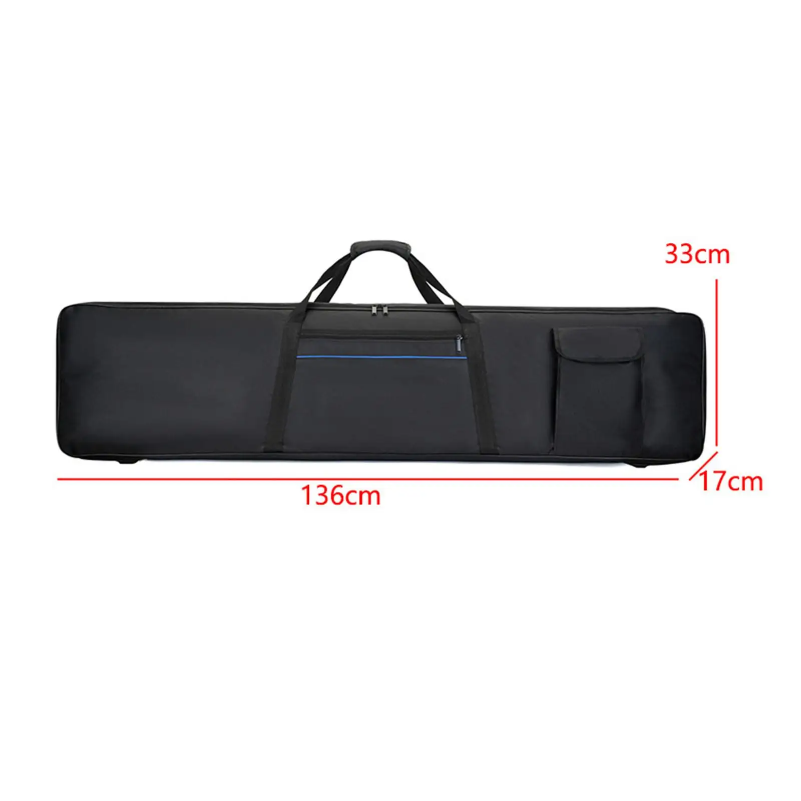 Electric Piano Case 88Key Keyboard Gig Bag for School Travel Music Studio