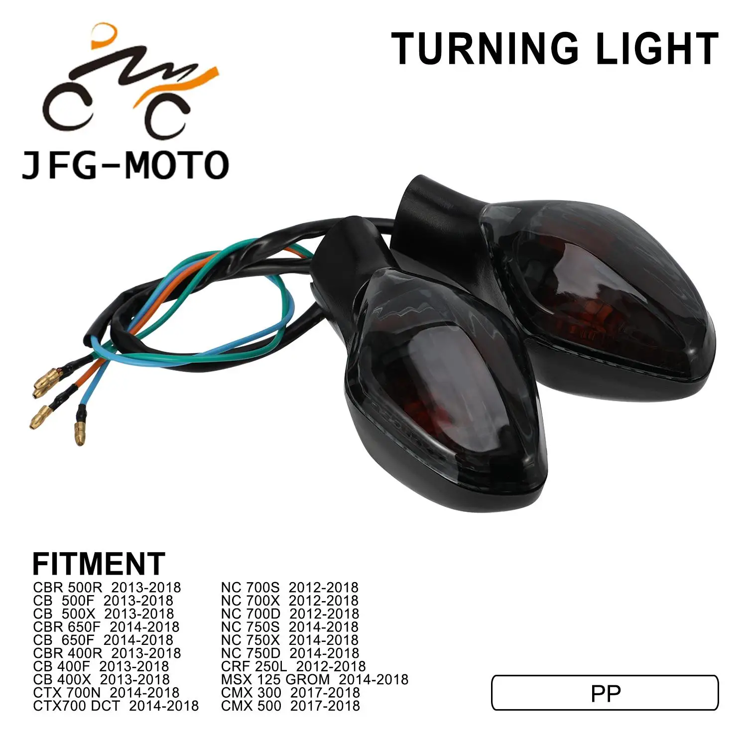 

Turn Signal Light Motorcycle Accessories Indicator Blinker Flasher For Honda CBR 400R 500R 650F 2013-2018 CTX 700N NC 750X 14-18