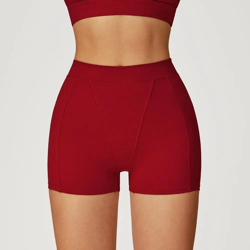 Frauen Sport Shorts Hohe Taille Yoga Shorts Slim Fit Butt Lift Gym Laufen Hohe Elastische Fitness Shorts Radfahren Training Leggings