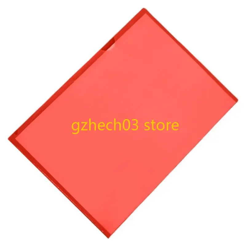 G2AC 6 Color L Shaped Folder A 4 Plastic Folder Paper Clip Folder for Protection File