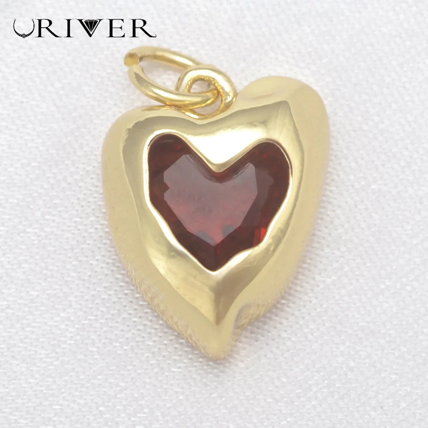 

LJRIVER 5 Pcs Charms for Women Mother Series Brass heart Pendant DIY Jewelry Keychain Earring High Quality Love Word Accessories