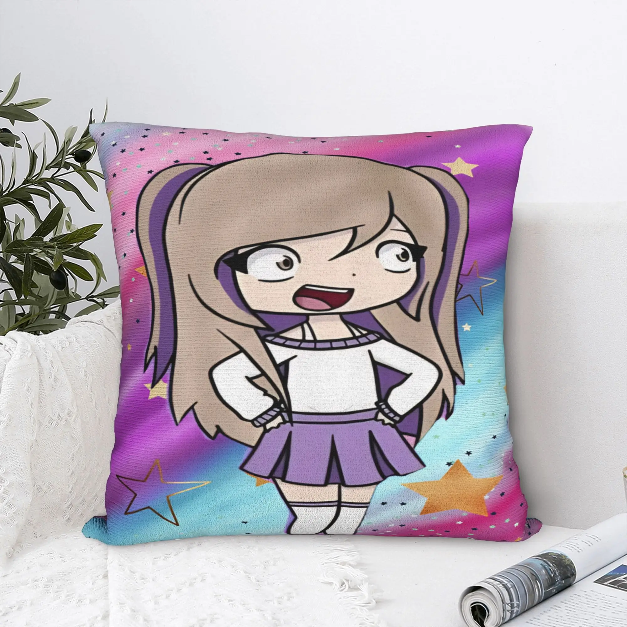 Soft and Sweet Seat Dense Real Mix Collage Lyna Vallejos  Decoration Pillowcase Merch  Pillow Cover Square Multiple Sizes
