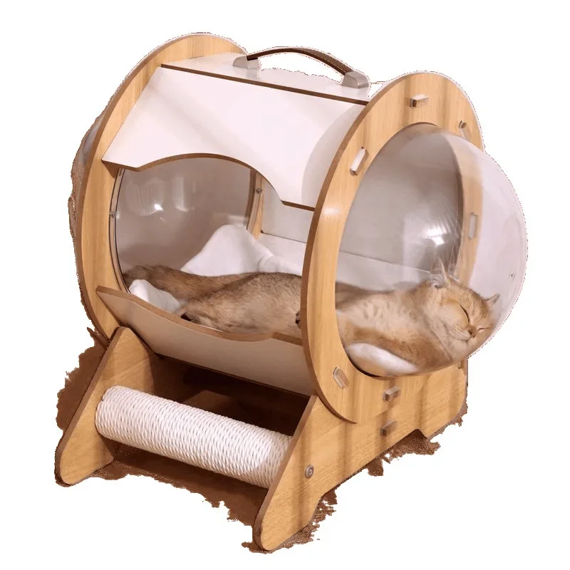 

Cat house all seasons summer wooden capsule capsule cat house