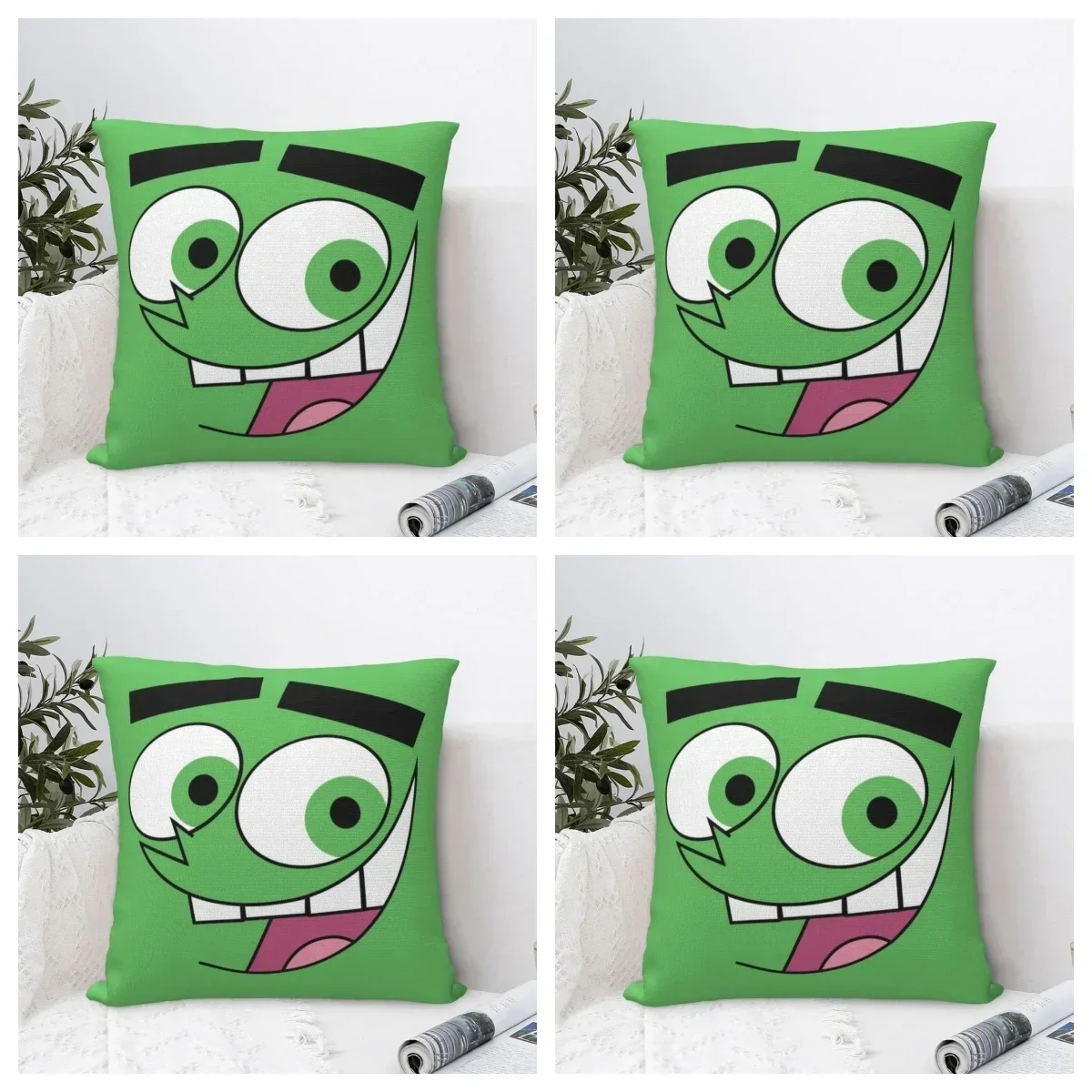 Fairly Oddparents - Cosmo Pillowcase Polyester Pillows Cover Cushion Comfort Throw Pillow Sofa Decorative Cushions 45cm