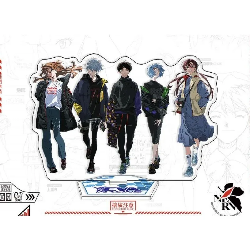 

New EVA Acrylic Stand Figure Ayanami Rei Nagisa Kaworu Anime Peripherals Cute Cartoon Originality 15cm Desktop Ornament Gifts