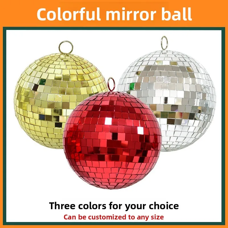 Meichen Decorations Stage Lighting Beam Ball KTV Color Laser Ball Ambient Mirror Reflective Ball Photography Racket Props
