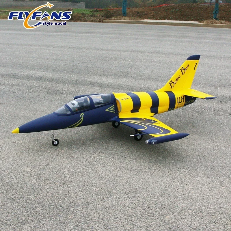 Flyfans Rc avion 64mm canalisé L-39 avec train d'atterrissage rétractable et feux de vol modèle d'aile fixe avion télécommandé