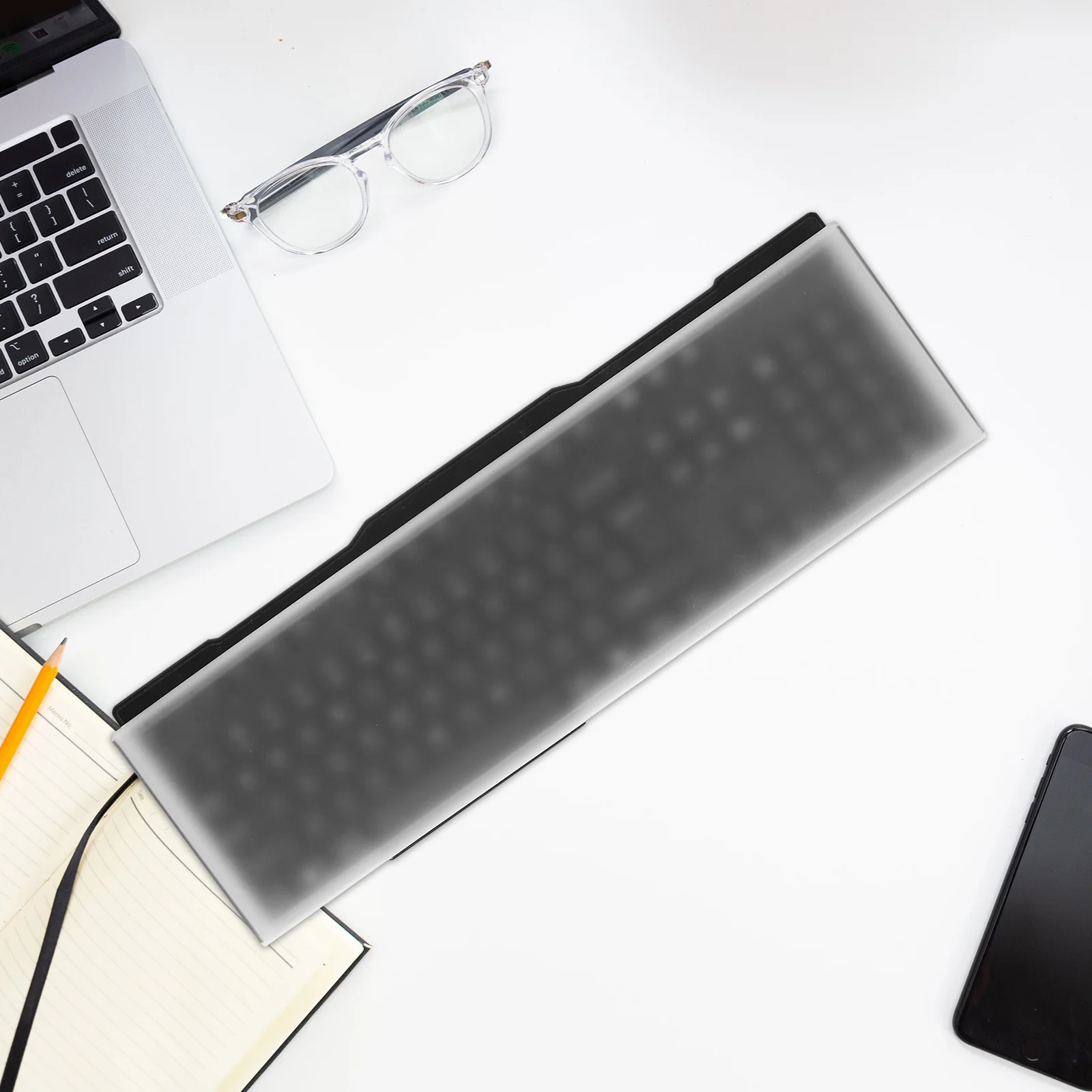 

Transparent Acrylic Keyboard Cover Protective Case for Dirt Water Spills Universal Fit Removable for Home Office Use