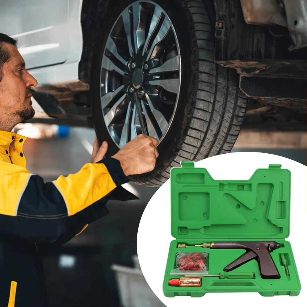 タイヤ修理 Rapidplug キットキノコプラグ付き耐摩耗性タイヤメンテナンスツール SUV 自動車バイク車のタイヤブロック空気漏れ