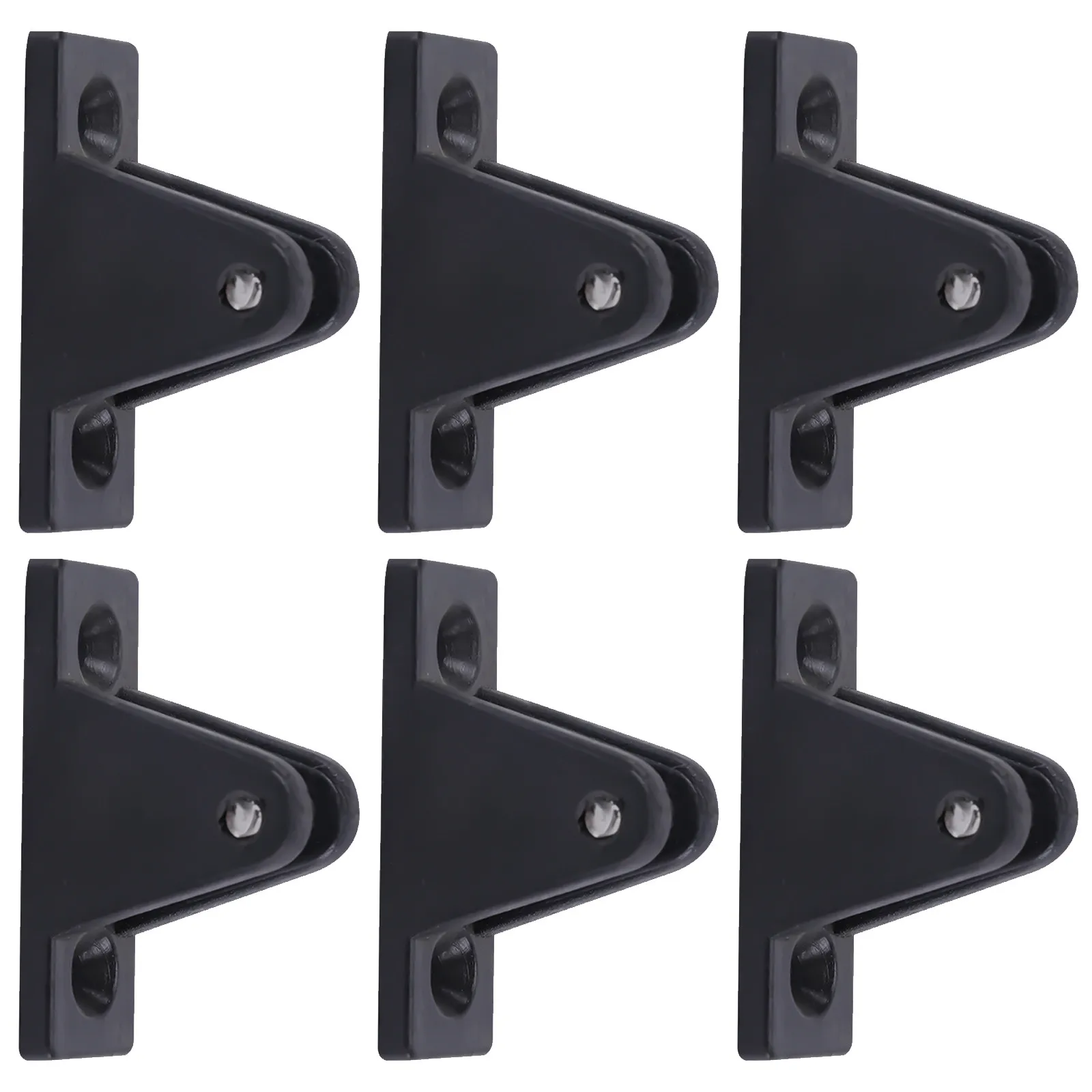 

6Pcs Marine Grade Nylon Bimini Top Mount Bracket Boat Canopy Deck Mount Hardware Kit Sturdy Sunshade Accessories for Yacht