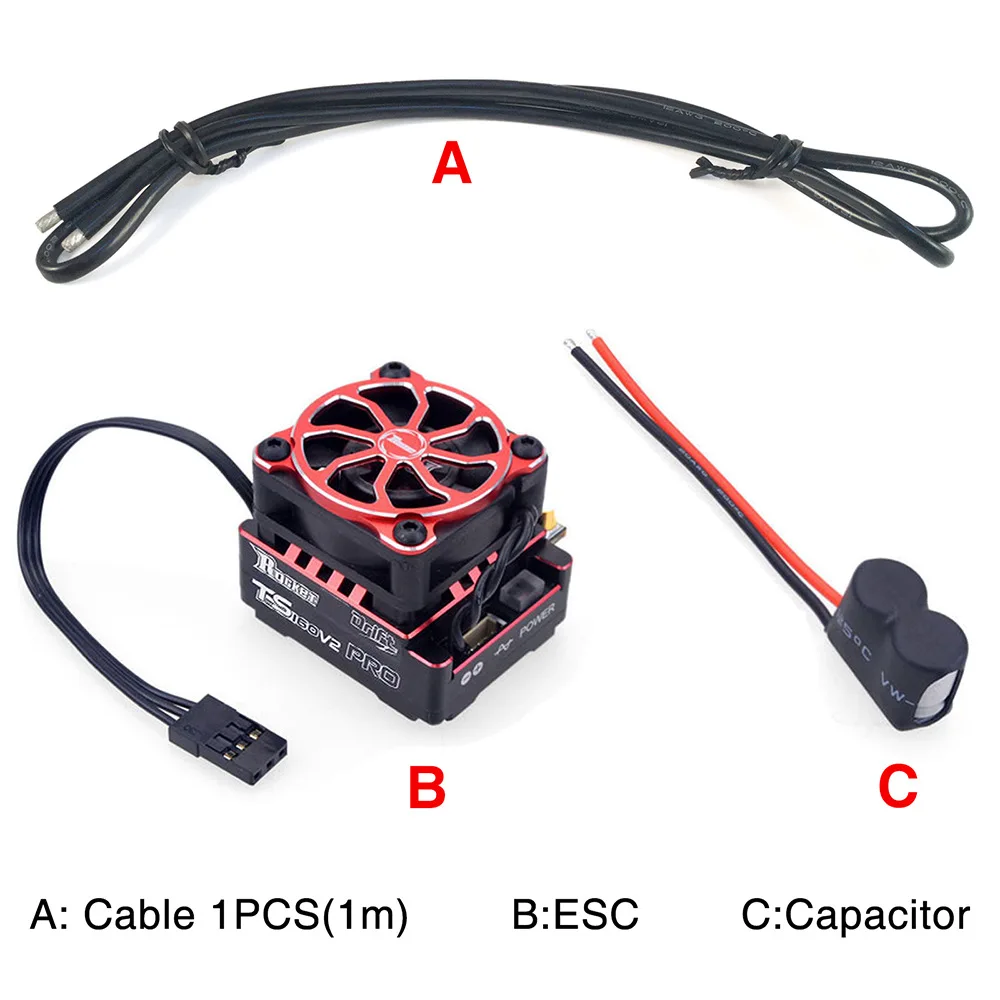 Rocket remote control car accessories 160A brushless inductive ESC, racing ESC, suitable for 1/10 car models