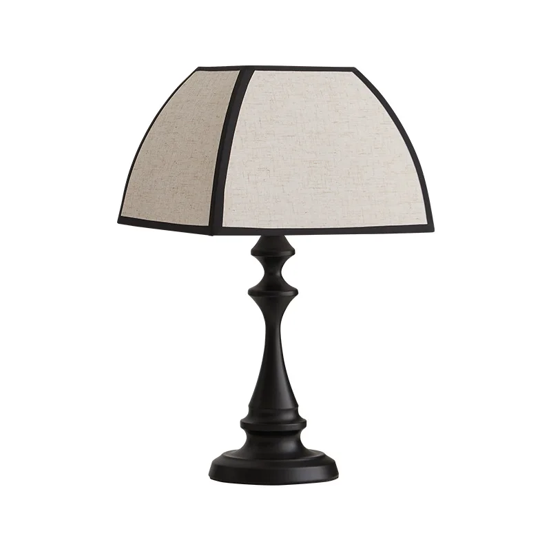 

Medieval Bauhaus vintage desk lamp modern simple living room study bedroom style Chinese bedside lamp