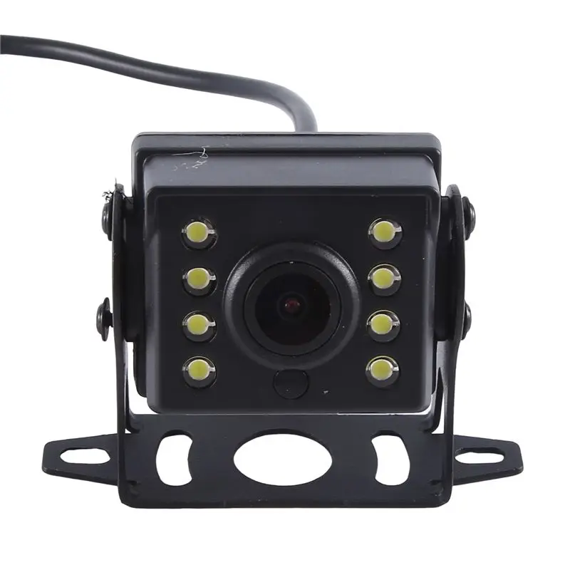 24V Reversing Camera Reversing Image Rear Camera HD LED Night Vision Waterproof Universal Durable Easy Install Easy To Use Black