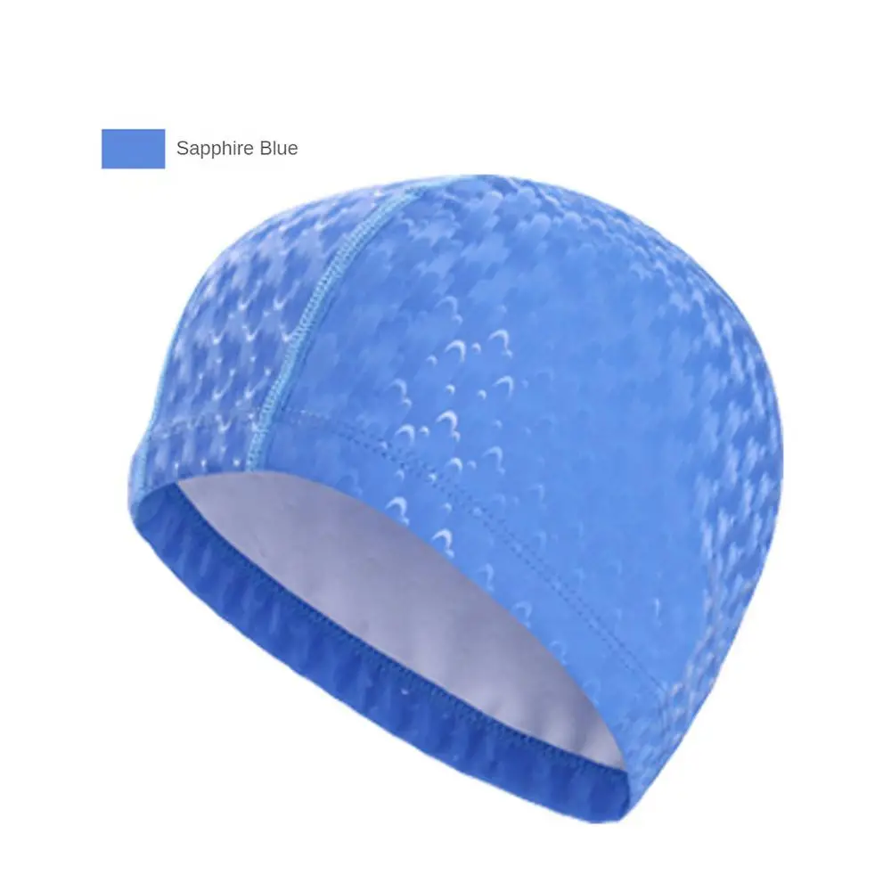 دائم قبعة السباحة قبعات للسباحة البلاستيكية مقاوم للماء الرياضة المائية القبعات بلون حجم الحرة عالية الجودة النساء التبريد الغوص قبعات