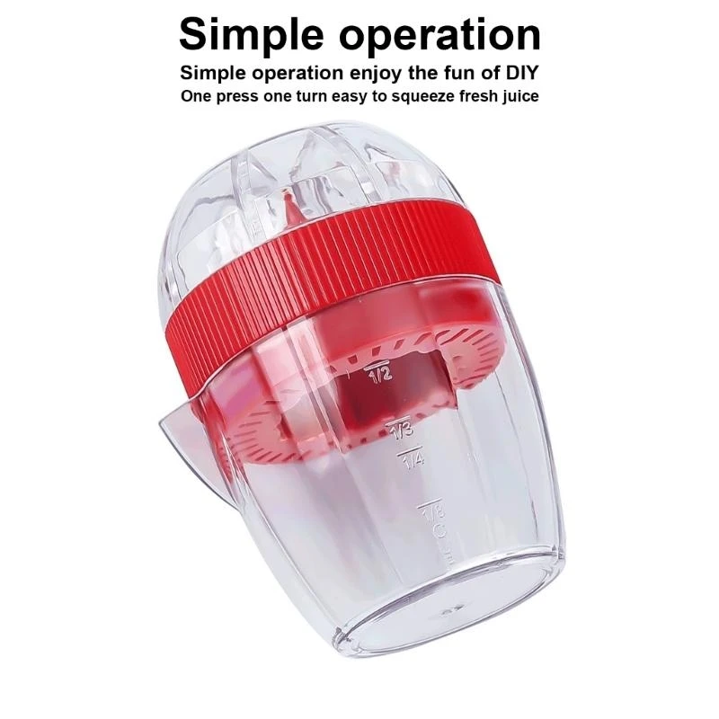 37ME Easy to Clean Squeezer with Lid Plastic Manual Lemon Juicer for Kitchen