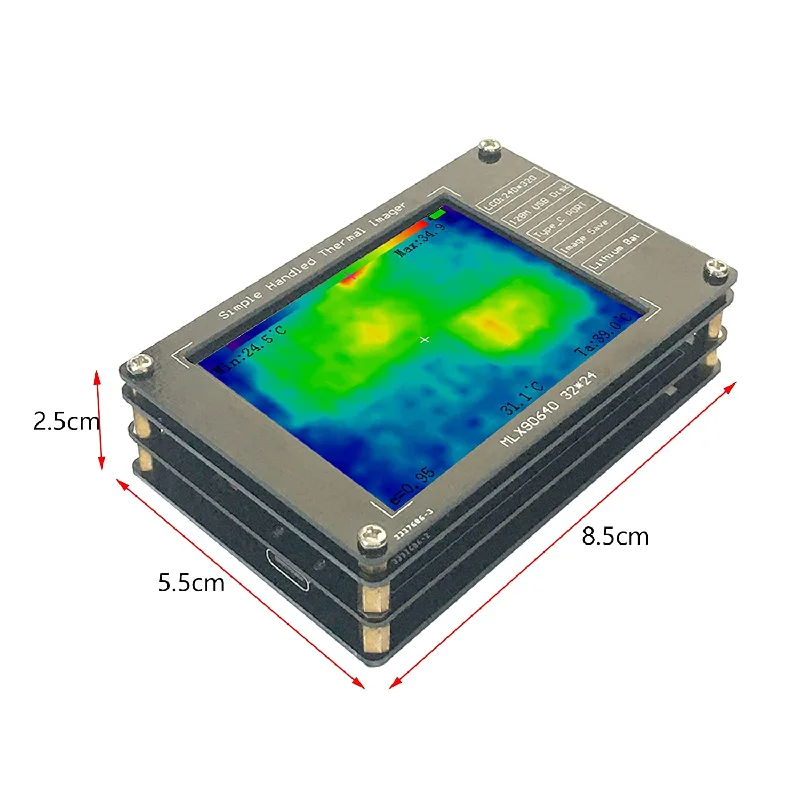 MLX90640 Portable Infrared Thermal Imager IR Thermal Sensor High Accuracy Thermal Camera Temperature Measuring - 40 ℃ to+300 ℃