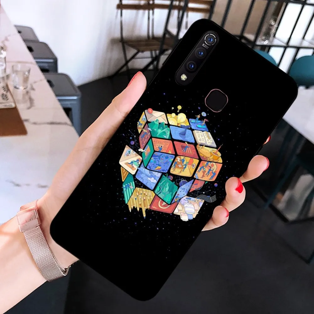 Funny-R-Rubiks-C-Cube Phone Case For Huawei Y9 6 7 5 Prime Enjoy 7s 7 8 plus 7a 9e 9plus 8E Lite Psmart Shell