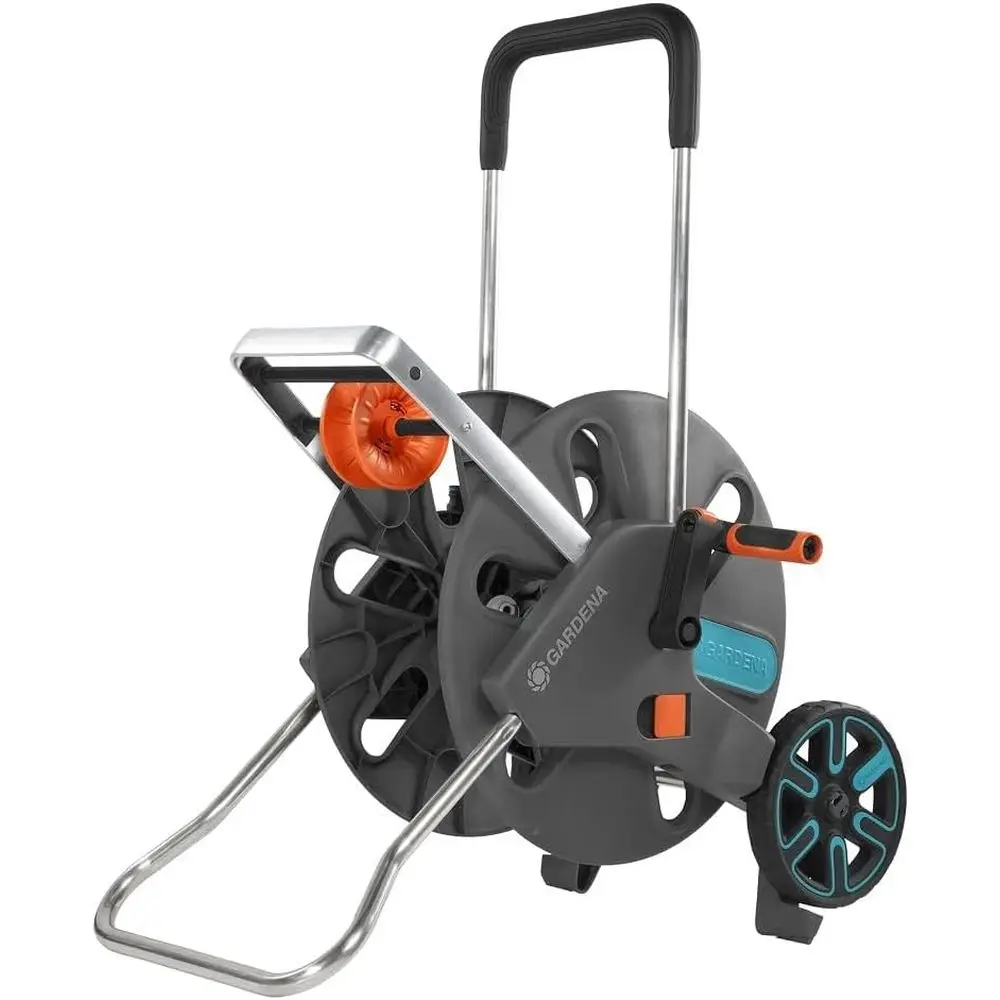 

1/2 Large Hose Cart with Hose Guide, Holds 250' Hose, Ideal for Storage and Watering