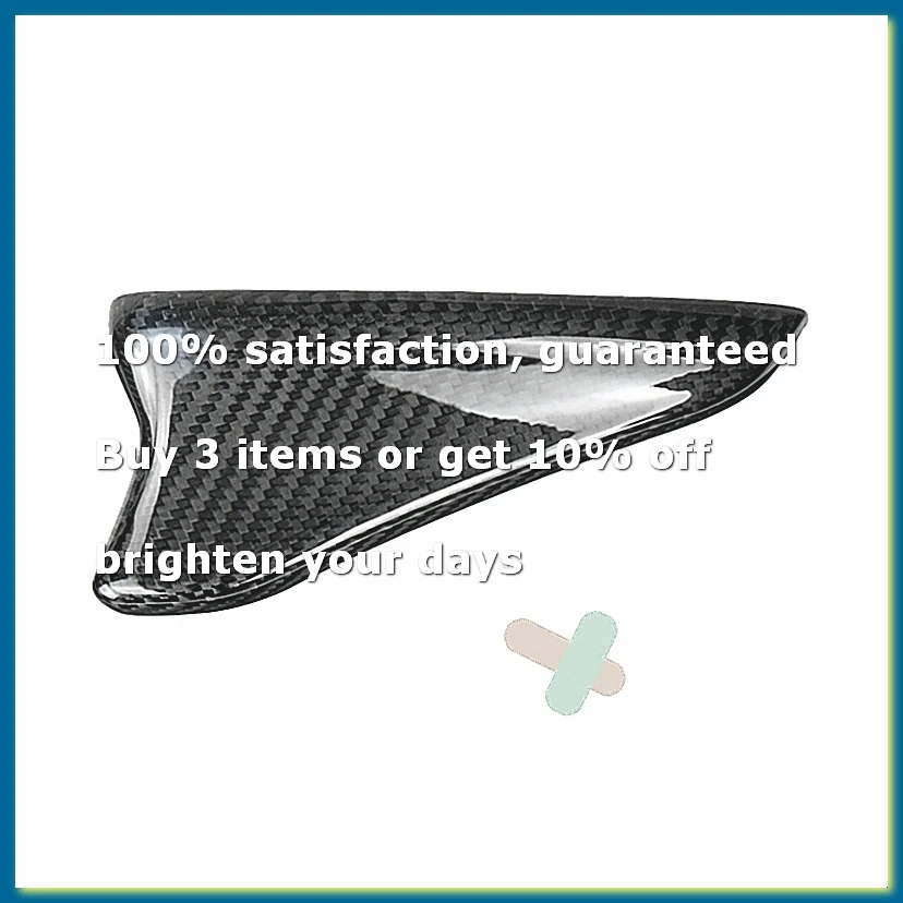 Car Real Carbon Fiber Fin Exterior Modified Antenna Cap Cover Accessories for Stinger 2018-2023