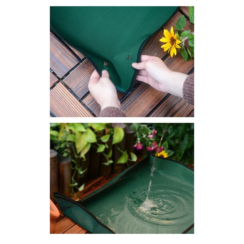 Repotting Mat For Indoor Plant Transplanting And Mess Control, 43 X 29 Inch Waterproof Plant Potting Mat Foldable