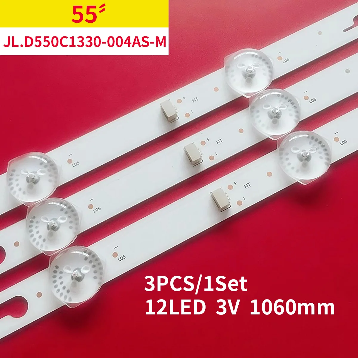 

LED Backlight strip 12 lamp for Kioto Ssm551291 Mg4s55x L55M5-AD JL.D550C1330-004AS-M-V03 004AD LVU550CSDX 4C-LB550T-JFA