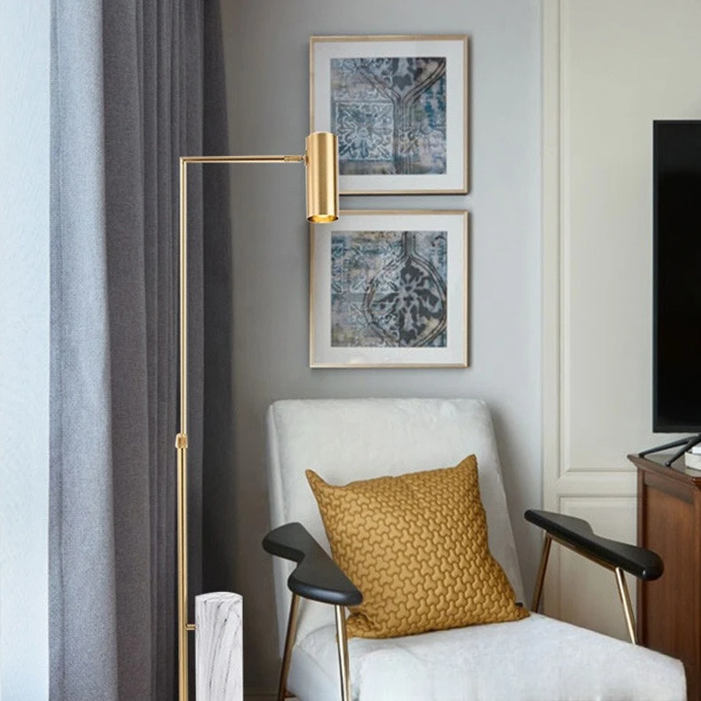 غرفة نوم بسيطة بتصميم إبداعي أمريكي ما بعد الحداثة