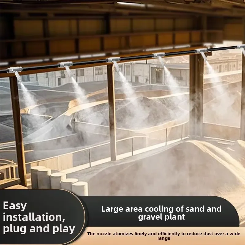 i DaringFish Electric PE Material Sand Gravel Factory Workshop Atomization Dust Cooling Construction Site Enclosure