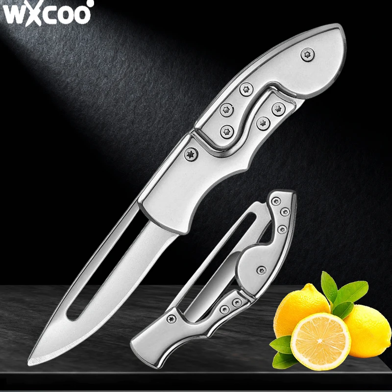 Stainless Steel Folding Knife Multifunctional Pocket Knife for Kitchen Accessories Fruit Paring Utility Knife Cooking Fruit