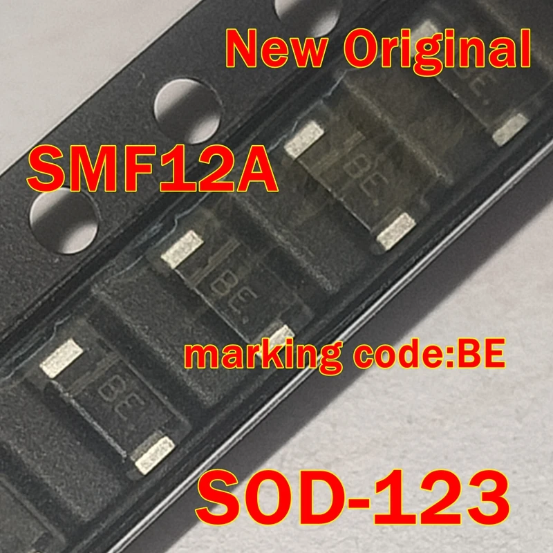 

10pcs to 1000pcs SMF12A SOD-123 New Original marking code:BE Surface Mount ESD Protection Diodes