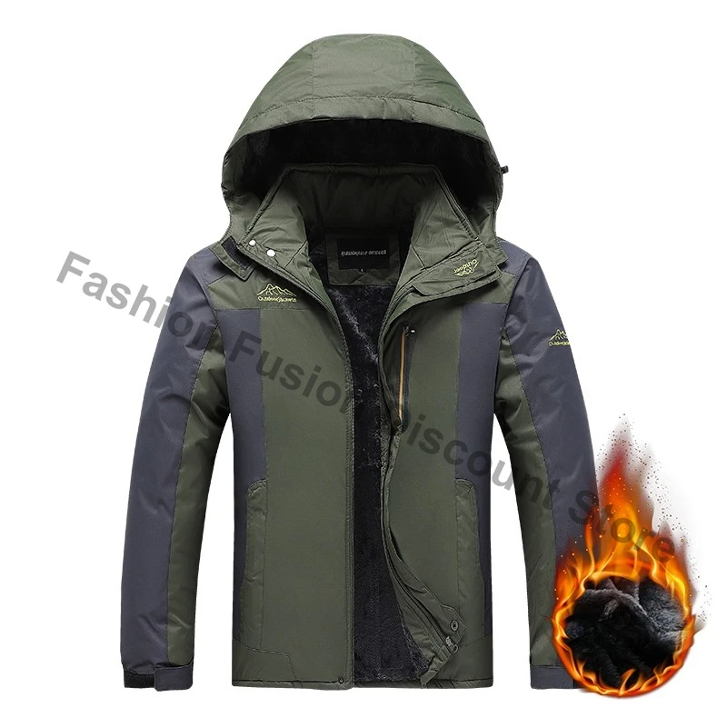 Parka invernale da uomo frangivento più cappotti di pelliccia spessi e caldi antivento giacche anorak militari con cappuccio maschili giacche invernali da uomo