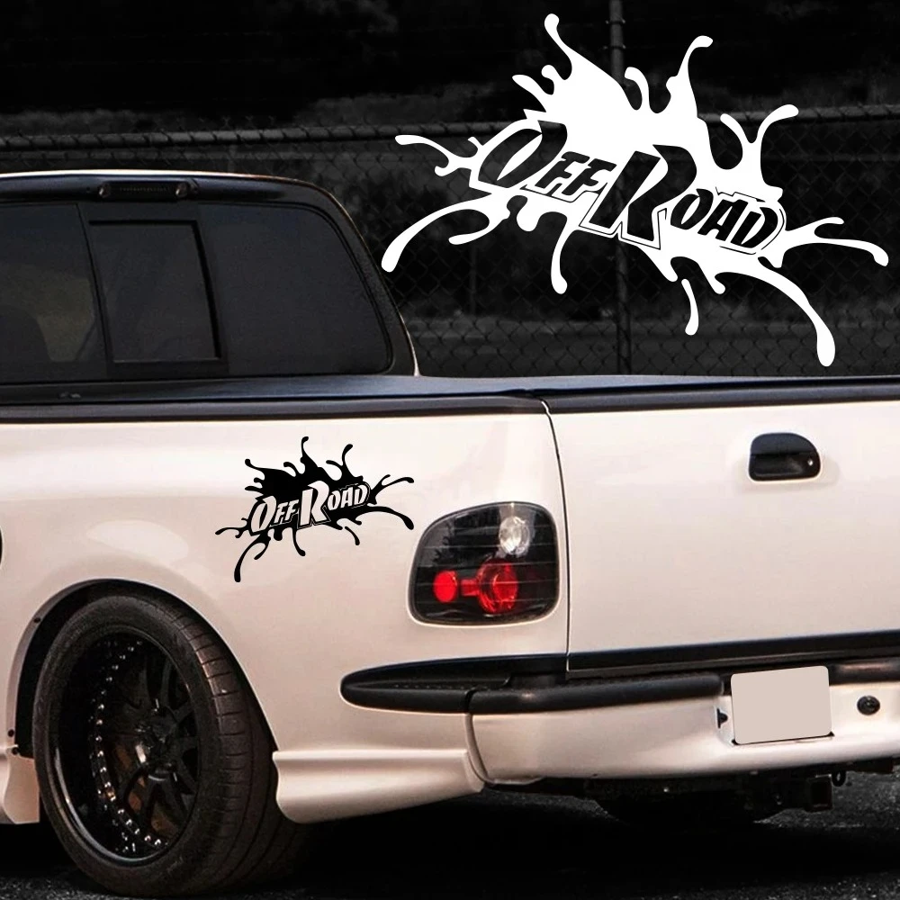 Car Stickers Pickup Truck Splash Off Road Decor Decal For Ford F150 Ranger Chevrolet Silverado Isuzu Dmax Toyota Hilux Dodge RAM