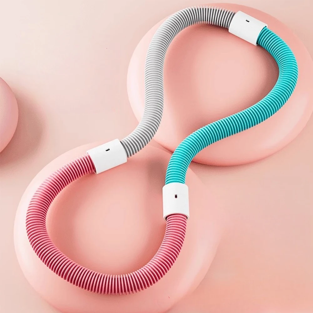 加重フィットネスフープ-ポータブルソフトスプリングフープ-静音設計-折りたたみ式ウエストトーニングフープ-腹筋エクササイズフープ-脂肪燃焼用
