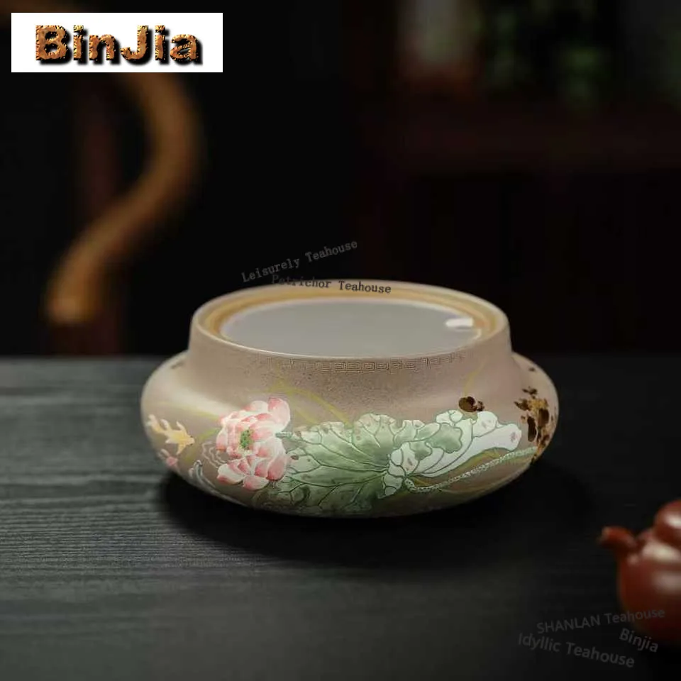 

Yixing Zisha Lotus Tea Warmer Holder Trivet Tea Jug Heater Candle Heater Stove Kettle Stand Boiling Water Carbon Furnace Cha