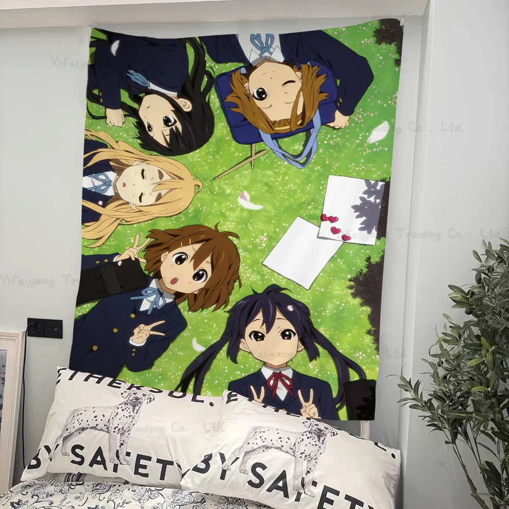 Japan Classic Anime Music K-On Anime Tapestry Wall Hanging Decoration Household Wall Hanging Home Decor