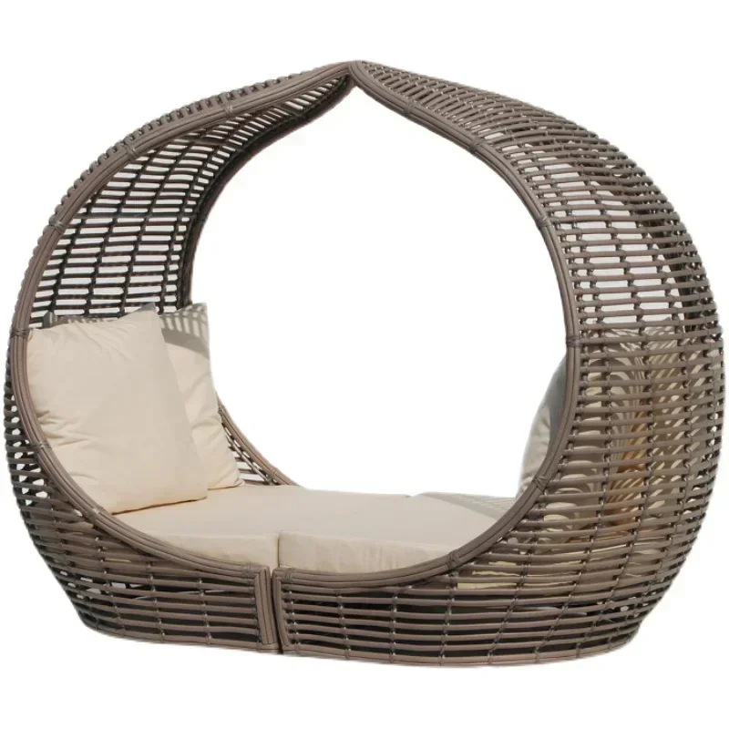 celebrity outdoor leisure rattan woven bird cage sofa chair swimming pool garden villa resort outdoor bird