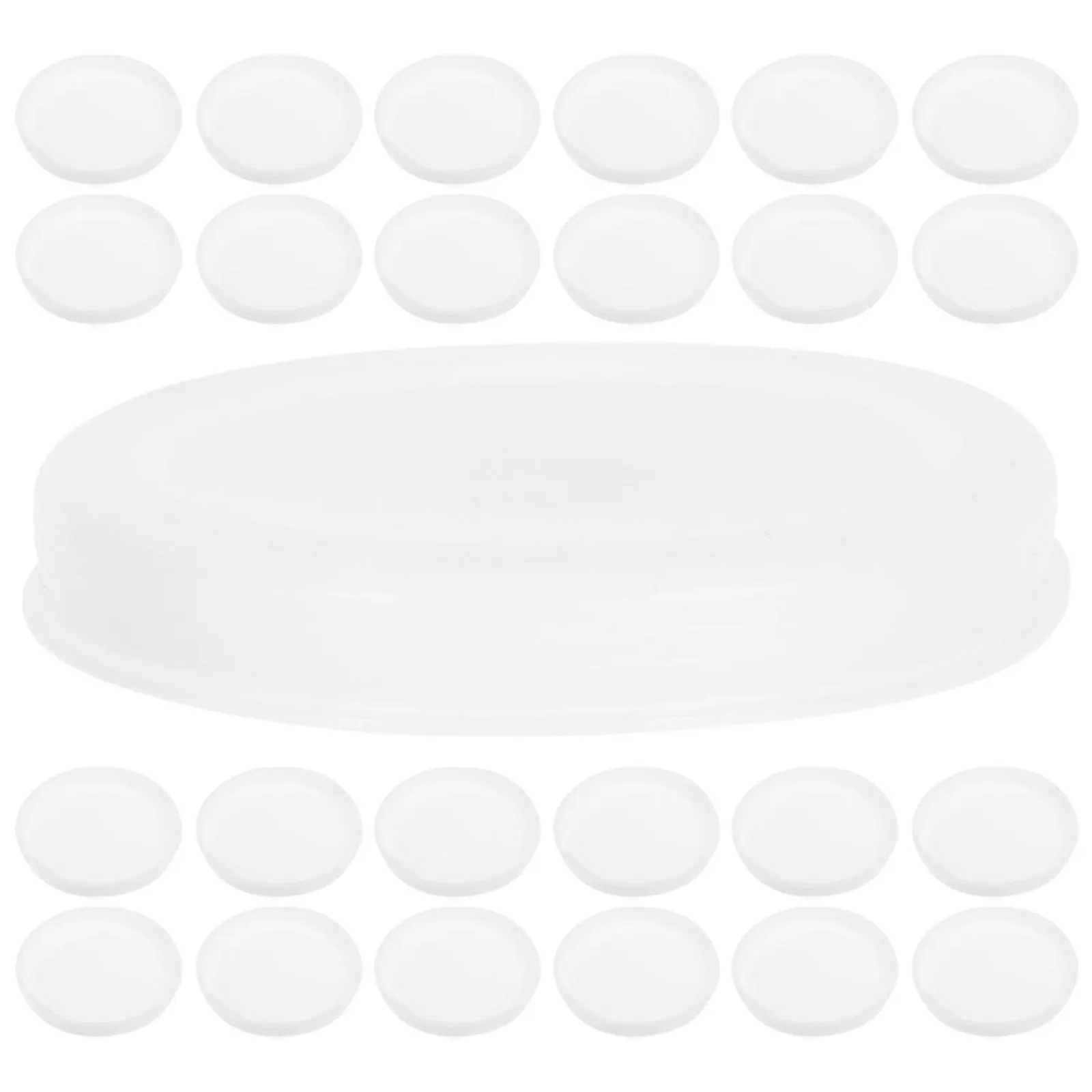 30pcs Mailing Tube Caps 3-Inch 76Mm White Plastic End Covers For Poster Storage Document Protection Reusable Dustproof Seal