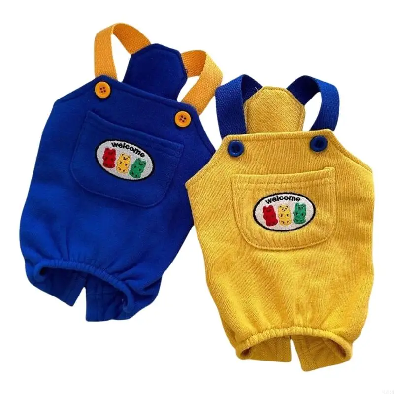 

Регулируемый плечевой ремень, подтяжки для домашних животных, брюки, удобные комбинезоны из полиэстера, легко носить для мелких пород и кошек