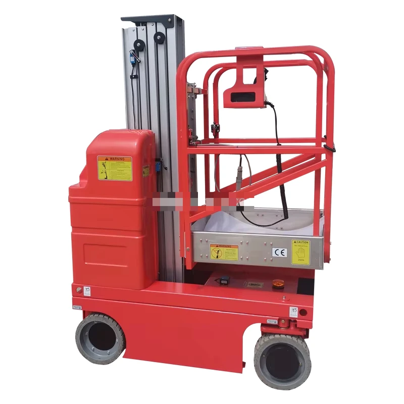 Mobile Lift Single One Man Hydraulic Lfit Lifter Alloy Work Platform Lift Mast Aluminum Small Lift Remote Control Customized