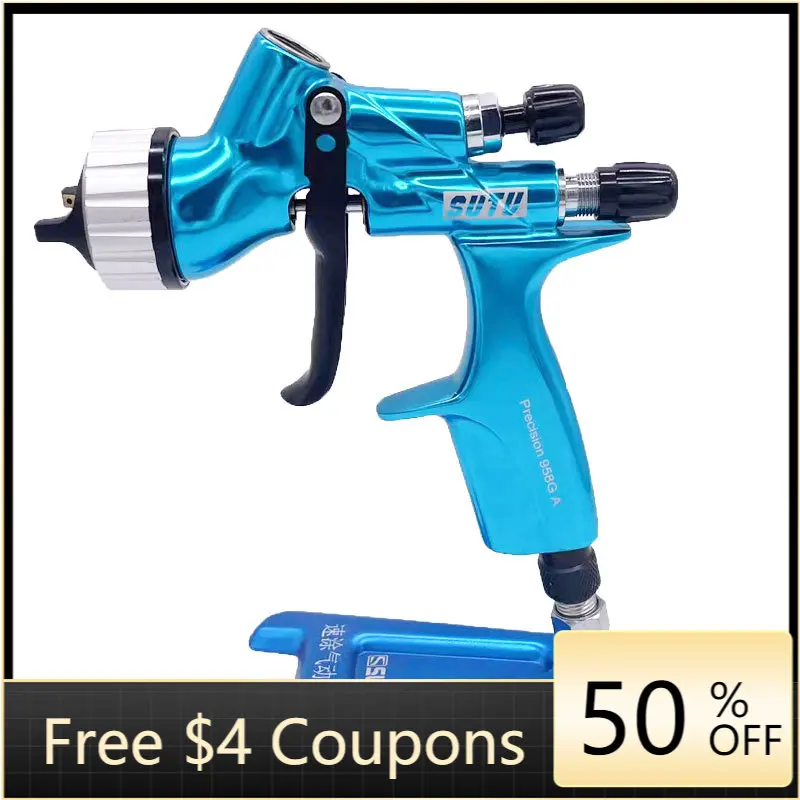 

SUTU Spray Gun 958G A High Atomization Painting Gun Oil/Water Based Air Paint Spray Guns Airbrush 1.3MM Nozzle Paint Guns