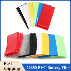 26650 PVC Heat Shrink Tube Battery Film Case Precut Shrinkable Sleeve Tubing Protect Cover Thermoresistant Tube Batteries Wrap