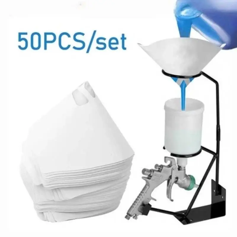 50/100Pcs Paint Strainer Filter Disposable Paint Filter Paper Paint Spray Spray Paint Filter Paper Funnel Filter