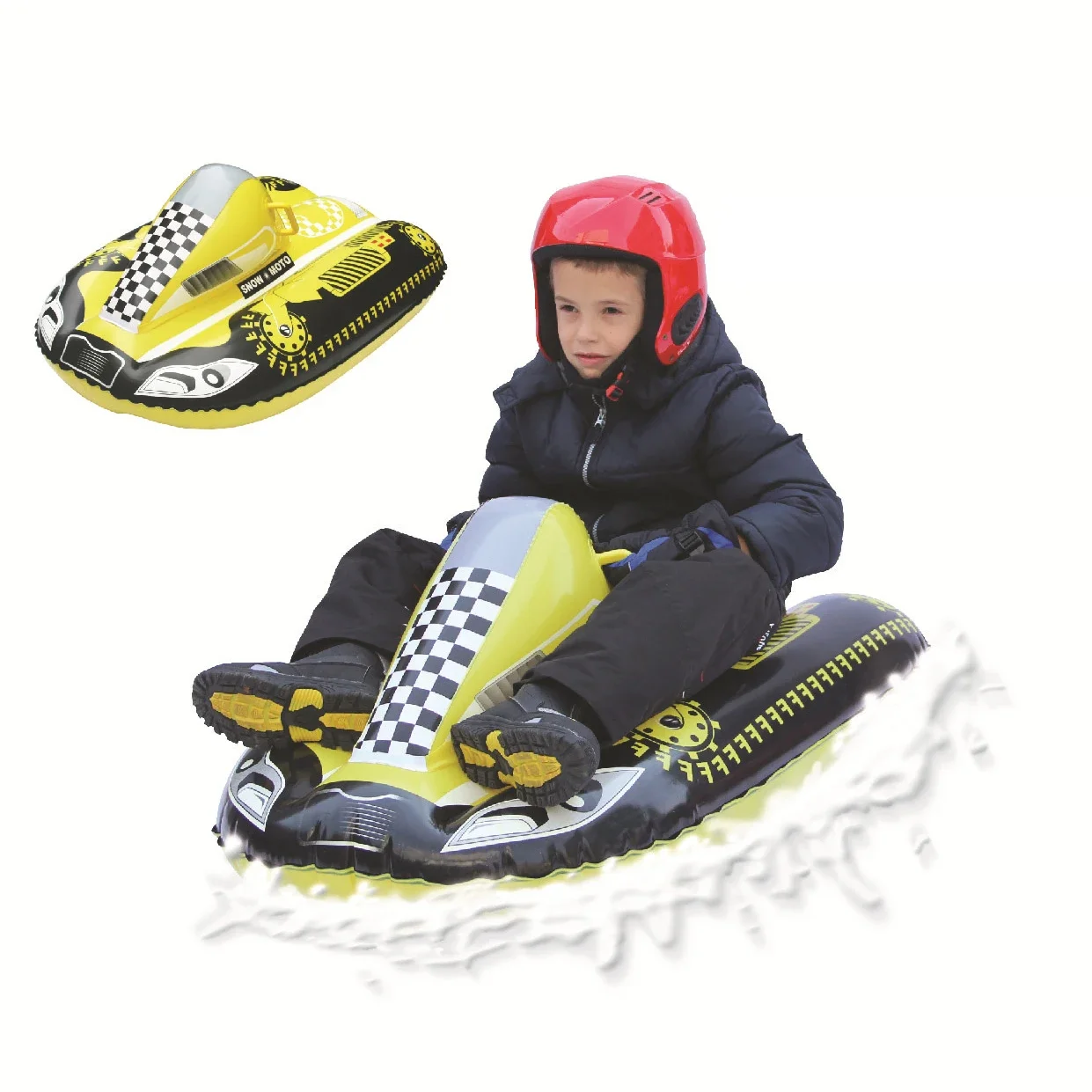 Customized inflatable snowmobile tube Heavy Duty Skiing Snow Tube Winter Outdoor Snow Tubes Large Snow Sled